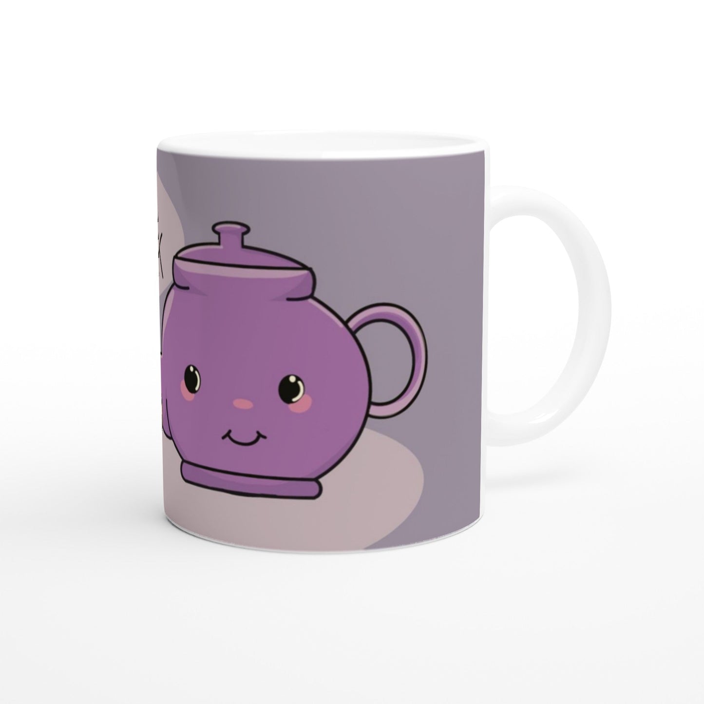 Fucki - tea fuck White 11oz Ceramic Mug - Art by immyt