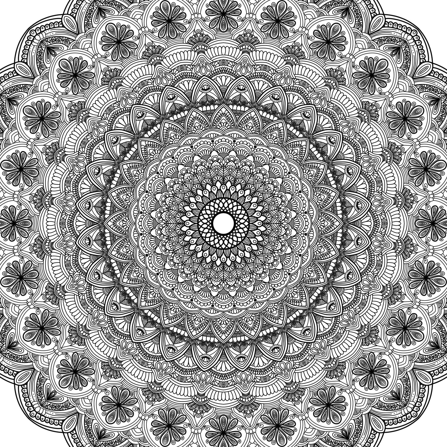 Petal pop colouring page - Art by immyt