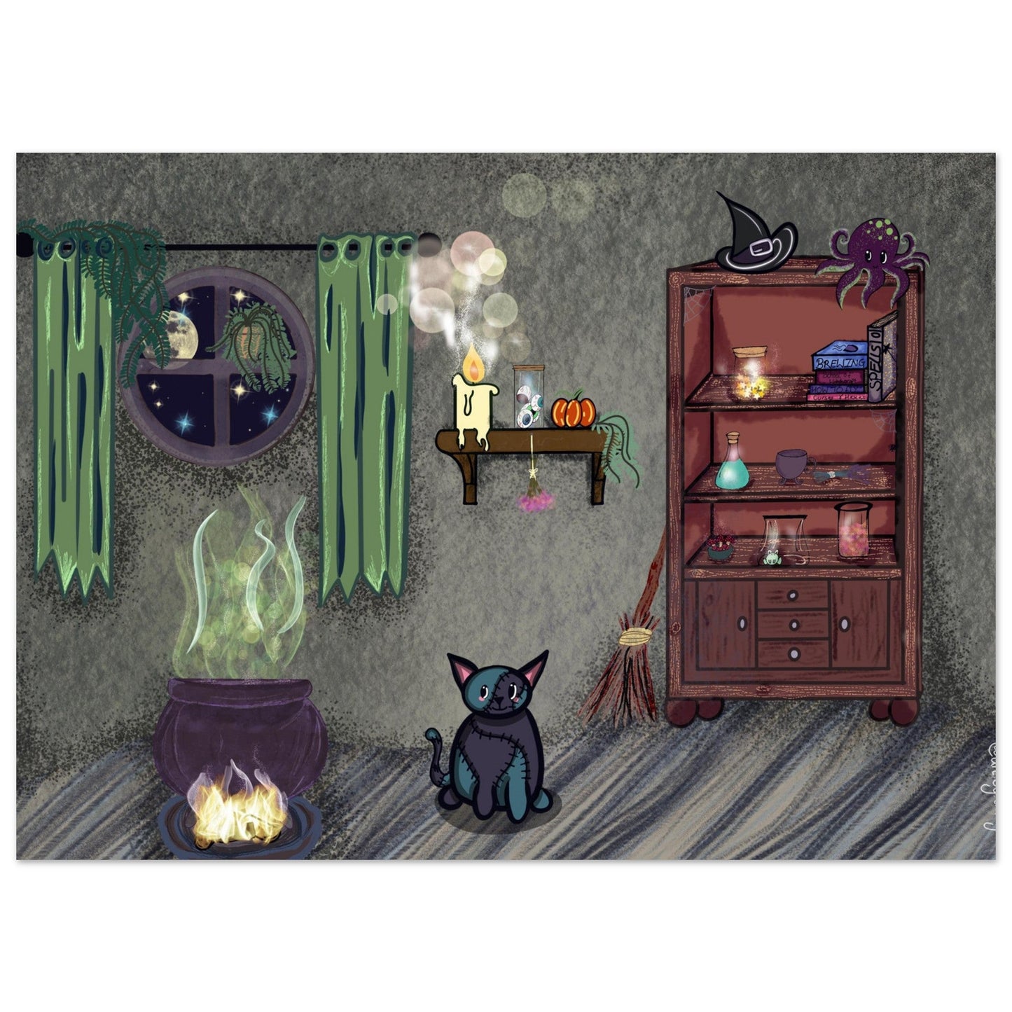 The witches room Premium Matte Paper Poster - Art by immyt