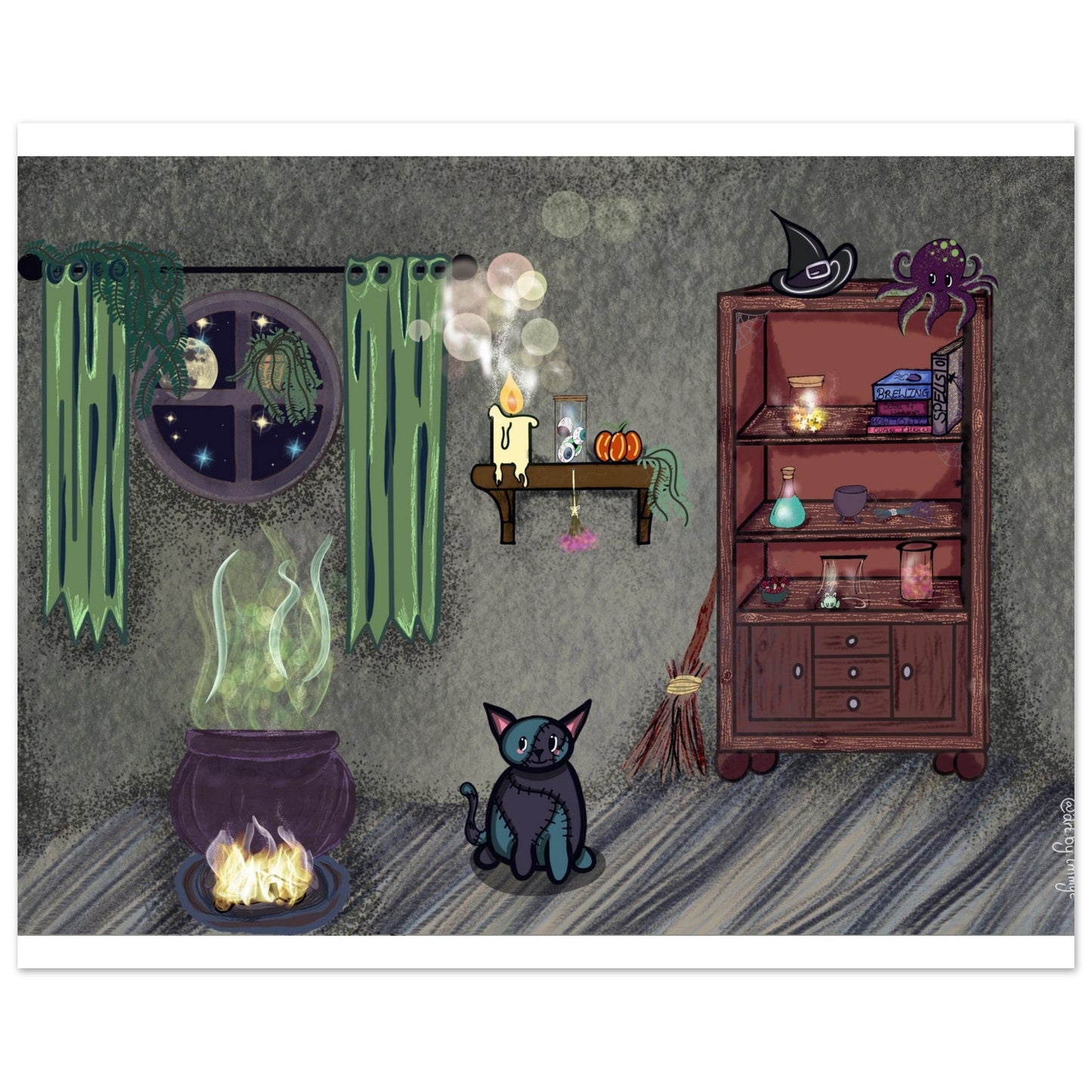 The witches room Premium Matte Paper Poster - Art by immyt