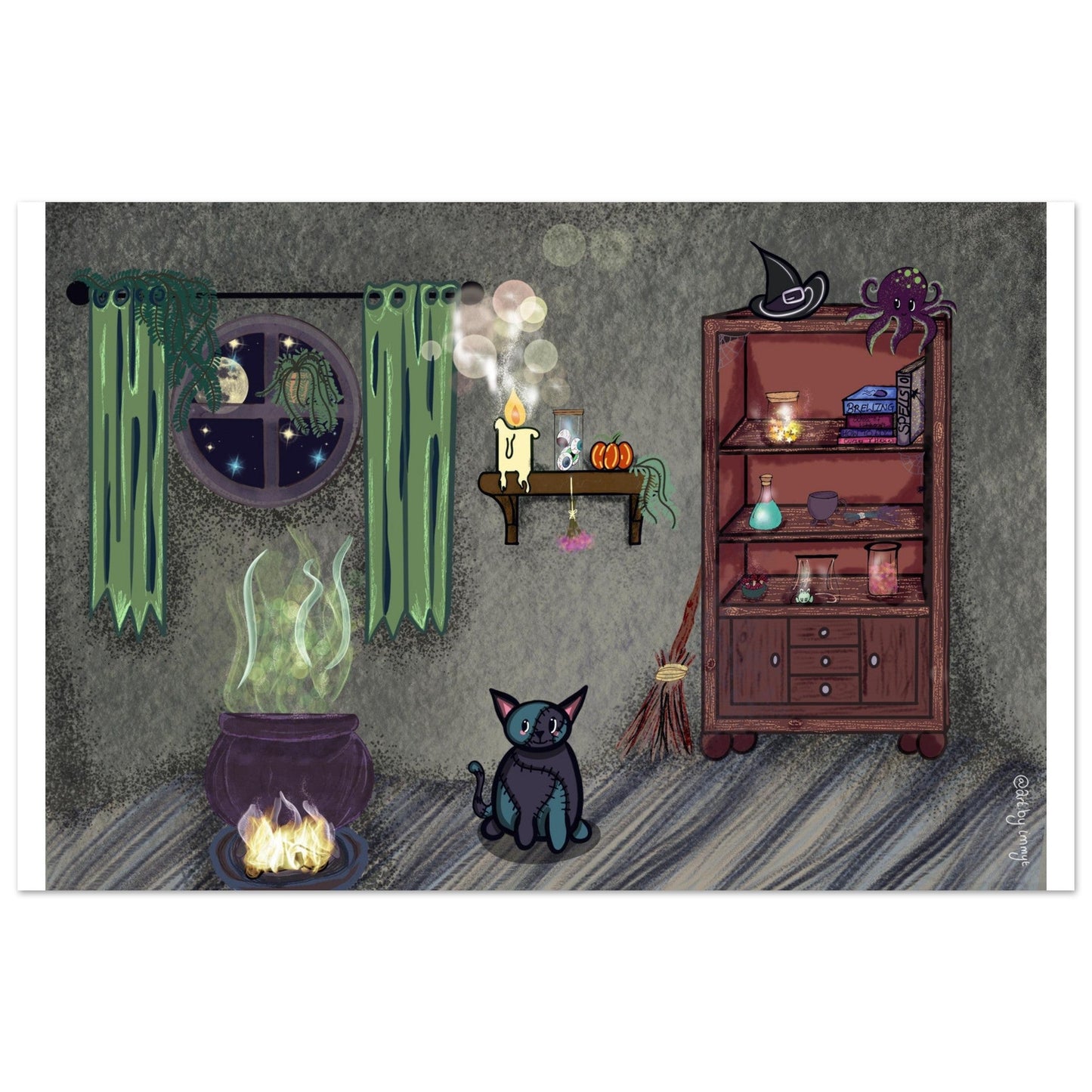 The witches room Premium Matte Paper Poster - Art by immyt