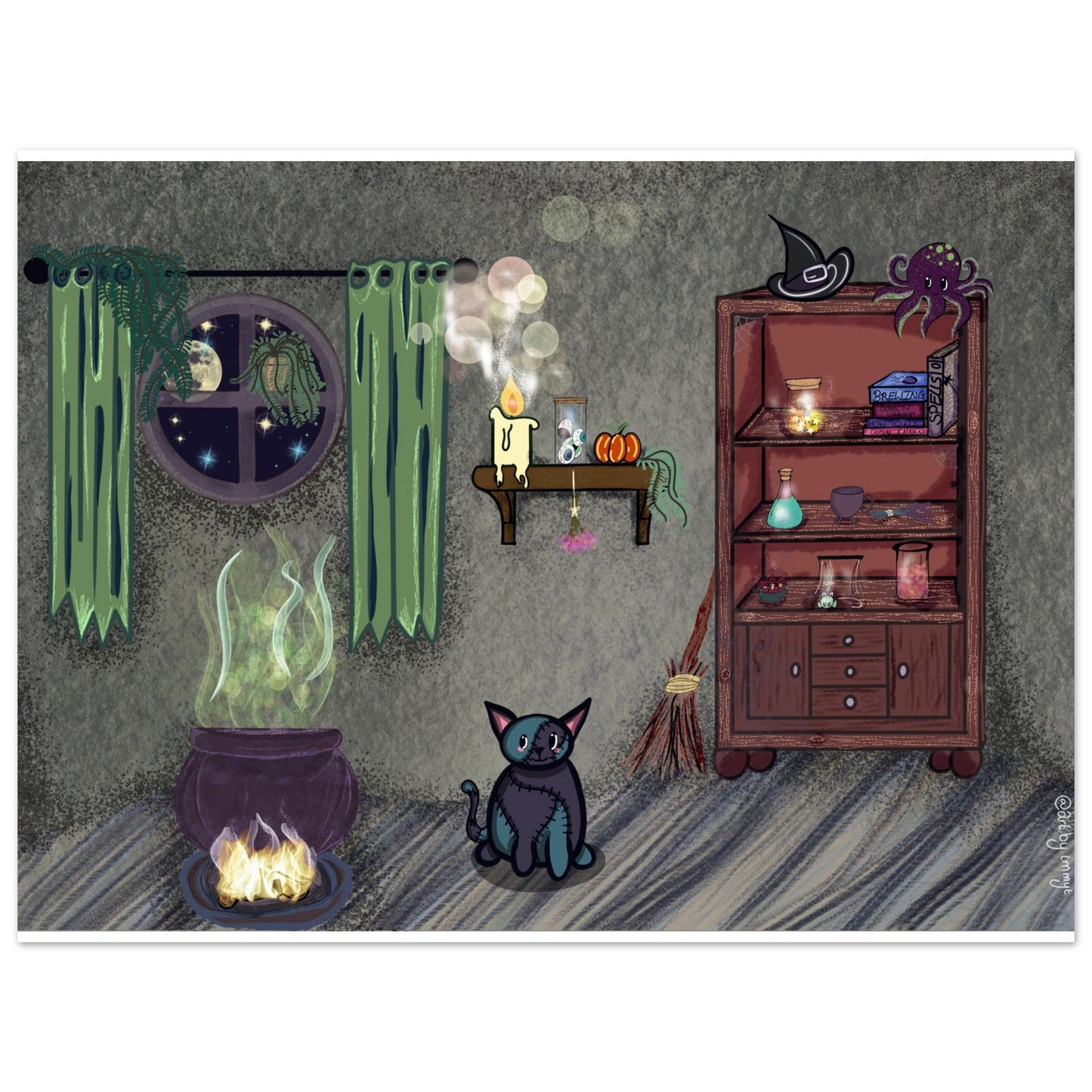 The witches room Premium Matte Paper Poster - Art by immyt