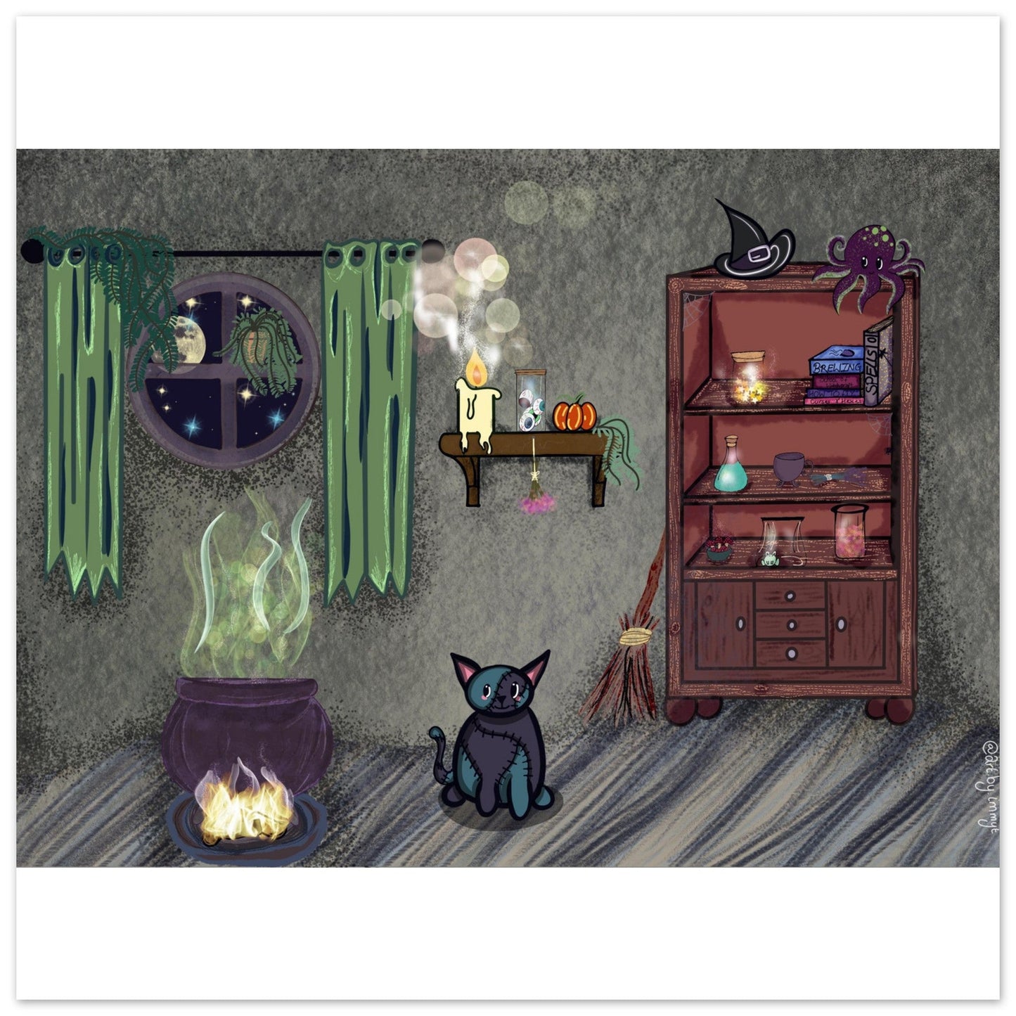 The witches room Premium Matte Paper Poster - Art by immyt