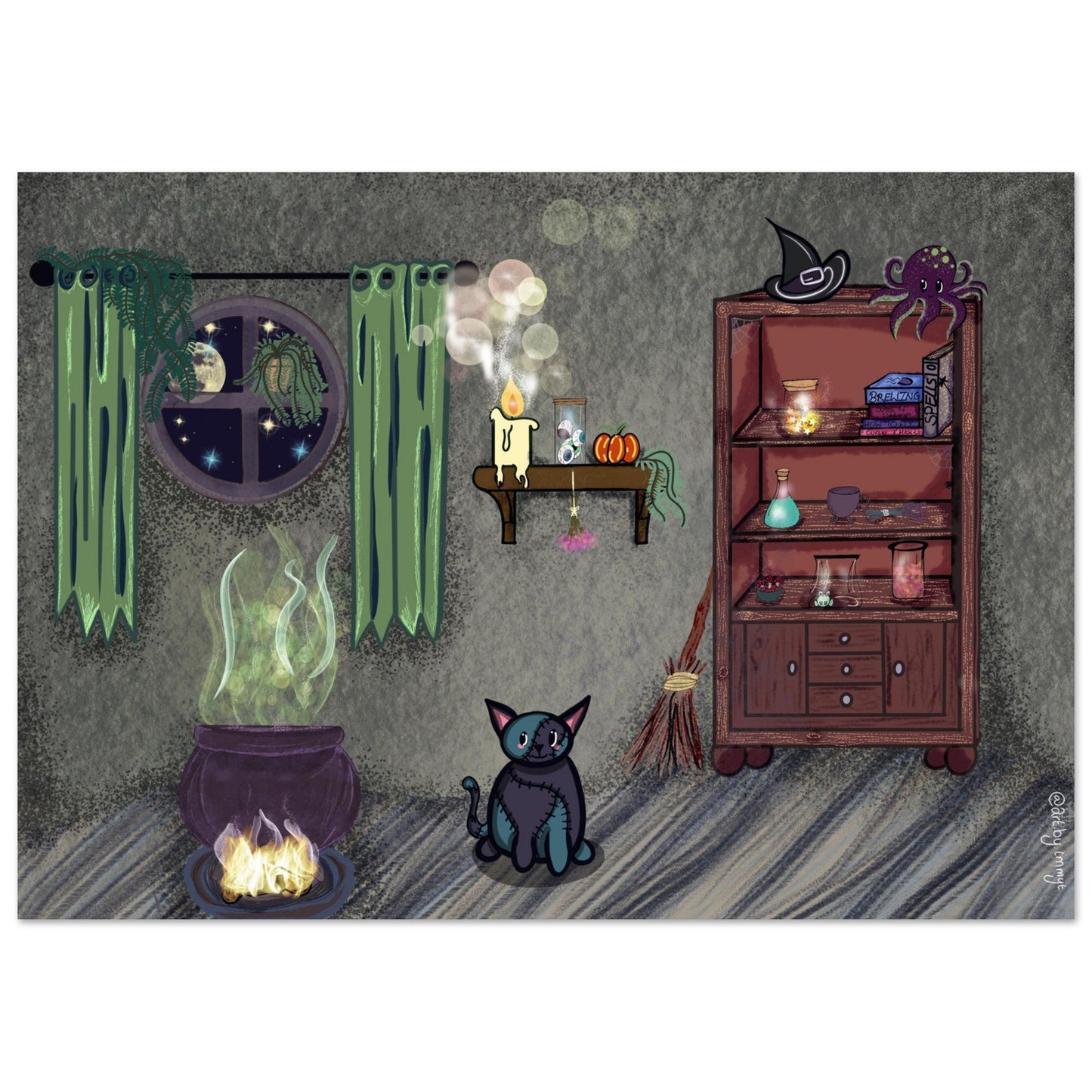 The witches room Premium Matte Paper Poster - Art by immyt