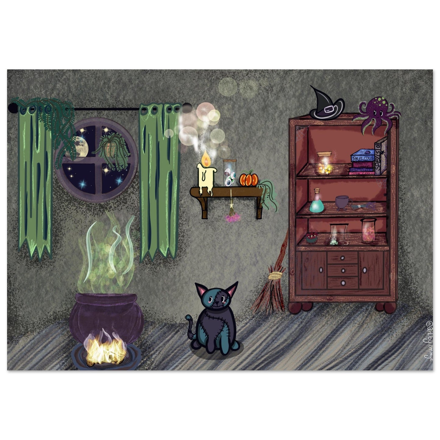 The witches room Premium Matte Paper Poster - Art by immyt