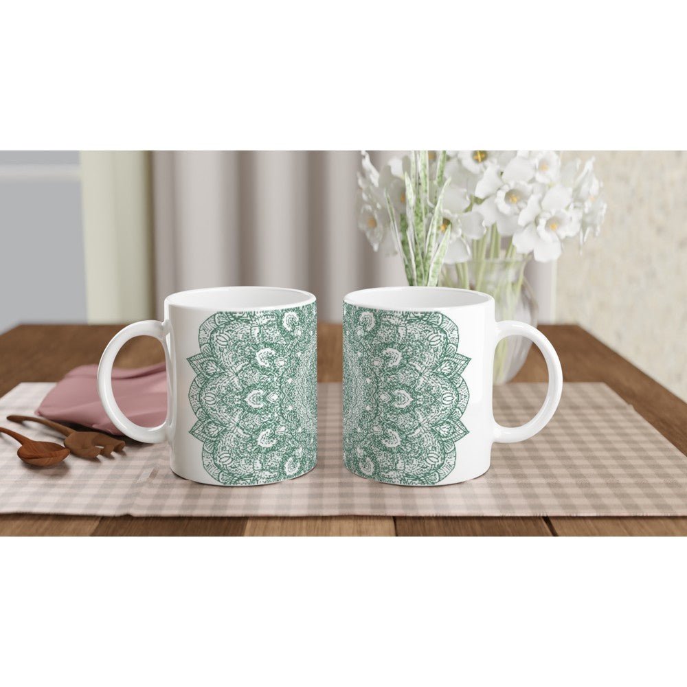 White 11oz Ceramic Mug - Art by immyt