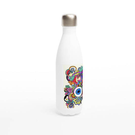 Psychedelic mushroom and eye  17oz Stainless Steel Water Bottle