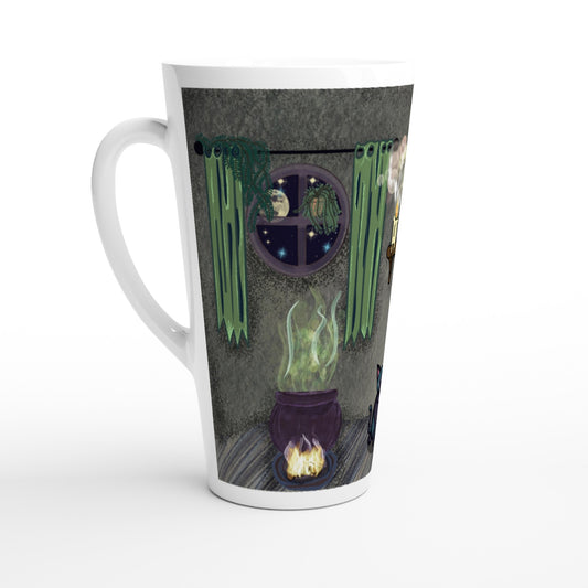 The witches room- White Latte 17oz Ceramic Mug